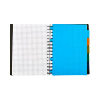 Бизнес-тетрадь Attache А5, 120 л, спираль, клетка Office Creative 648155