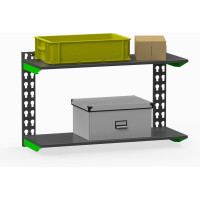 Модульный стеллаж ООО Металекс Metalex серии FLY, 500x600x300, 2 полки SMFII506030