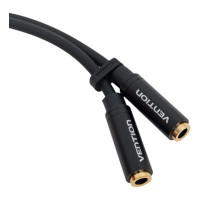 Переходник-разветвитель VENTION гибкий Jack 3.5 mm M/Jack 3.5 mm F x 2 - 0.3м BBWBY