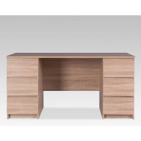 Письменный стол Гуд ЛАКК КАСТОР 6 ящиков, 151x65x75 см, бежевый, дуб сонома 2.03.06.040.3