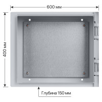 Щит с монтажной панелью TDM щмп-4.6.1-0 (400x600x150) ip54 народный эконом SQ0905-3409