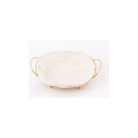 Ваза ZDK Homium Kitchen, Gold, цвет золотой, размер 31x20x9.5 см с вкладышем fruit05gold