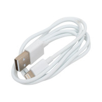 Дата-кабель More Choice USB 2.1A для Lightning 8-pin TPE 1м K24i White