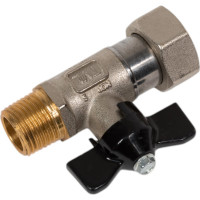 Шаровой кран с накидной гайкой STOUT Svb-1009-001520 нр/накидная гайка, ручка бабочка 1/2x3/4 RG0090IMMFBOHG