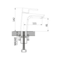 Смеситель для раковины Shevanik S8201