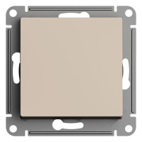 1-клавишный переключатель Systeme Electric Atlasdesign песочный сх.6, 10ах ATN001261