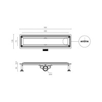 Душевой трап CTESI FLOW LINE 60 см. BK4024530
