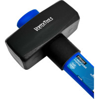 Кувалда vertextools 5000 г, фибергласовая обрезиненная рукоятка 10-12-5000