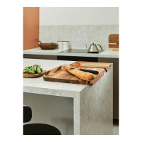 Разделочная доска Smart Solutions Fix&Cut, 46x36 см, акация SS00008