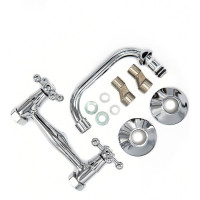 Смеситель для кухни ARCO DA VELLA пристенный маховик металл, крест верхний излив А4607 06451