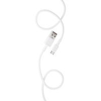 Дата-кабель More Choice USB 2.0A для Type-C TPE 0.25м K14a White
