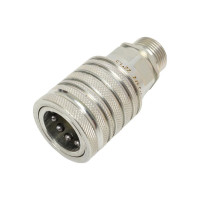 БРС TITAN LOCK 1/2 in серия M ISO 5675 розетка с метрической наружной резьбой, оцинкованная сталь TL4M-SM/22X1.5