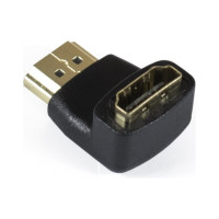 Переходник ExeGate HDMI-HDMI EX-HDMI90-FML 19M 19F, угловой, позолоченные контакты 284919