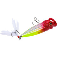 Воблер Strike Pro Pike Pop 70 цвет: X10-713 Clown Silver SH-002C#X10-713