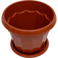 Цветочный горшок ЗПИ Альтернатива Гармония 2,5 л, коричневый М1575