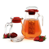 Кувшин Bormioli Rocco SANGRIA 335940 стеклянный с ручкой и красной крышкой 1500 мл Б0031481