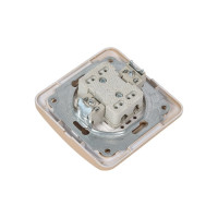 Выключатель Smartbuy 2-клавишный 10А шампань Марс SBE-02c-10-SW2-0-c