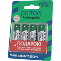 Аккумулятор PERFEO AA2700mAh 4 шт блистер бокс 30 009 110