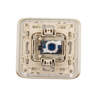 Компьютерная розетка LUXAR Deco с/у RJ-45 шампань с рифленой рамкой 4606400620402