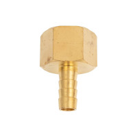 Штуцер пневматический внутренняя резьба 1/2- елочка 8 мм, 2 шт. + хомуты ROCKFORCE RF-FFH08/05(1844)