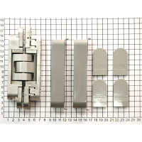 Скрытая петля CEMOM MOATTI ESTETIC 100/A 3D 8060 матовый хром, регулируемая, вес полотна 100кг, 28x160мм 51530