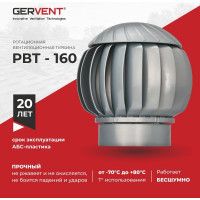 Нанодефлектор Gervent 160 мм, серебряный НАНДЕФ/сереб