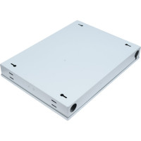Оптический кросс TopLAN настенный, одномодовый укомплектованный КРН-Top-24LC/U-OS2-GY