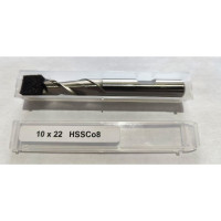 Фреза двухзаходная быстрорежущая по алюминию HSS (10x22x72x10 мм; Z=2) CUT2 20251