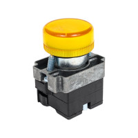 Индикатор ЭРА LAY5BU65, желтого цвета, d22мм, 20/200/8000 Б0045622
