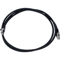 Патч-корд LANMASTER RJ45 - RJ45, 4 пары, S/FTP, категория 6A, 1.5 м, черный, LSZH, LAN-PC45/S6A-1.5-BK