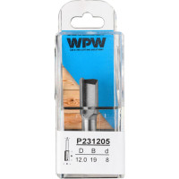 Фреза пазовая (12х19х8 мм; Z2) WPW P231205