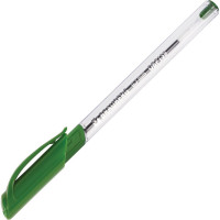 Ручка BRAUBERG шариковая масляная с грипом Extra Glide GT ЗЕЛЕНАЯ трехгр 0, 7 мм, линия 0,35 мм 12 шт 142921