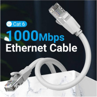 Прямой патч-корд VENTION UTP cat.6, RJ45 - 1,5м. Серый IBEHG
