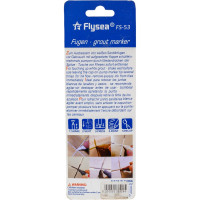 Маркер краска для плиточных швов Flysea Grout Marker 2-4 мм, 3 запасных наконечника, бежевый FS-53 BEIGE