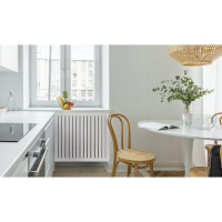 Реечный экран для радиатора Стильный Дом 90x60 см, Ясень белый v530774