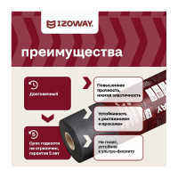 Геотекстиль 80 г/м2, 1.6х25 м, 40 м2 Izoway 2923