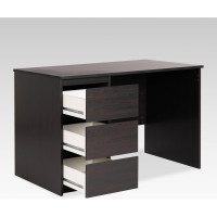 Письменный стол Гуд ЛАКК КАСТОР 3 ящика, 115x65x75 см, черный, дуб венге 2.03.06.090.5