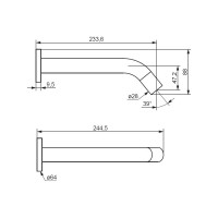 Сенсорный смеситель для умывальника Damixa Scandinavian Pure встраиваемый, хром 360270000