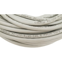 Неэкранированный патч-корд Cabeus U/UTP, категория 6, 2xRJ45/8p8c, серый, PVC, 15м PC-UTP-RJ45-Cat.6-15m