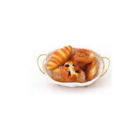 Ваза ZDK Homium Kitchen, Gold, цвет золотой, размер 31x20x9.5 см с вкладышем fruit05gold