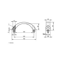 Дуговая ручка KIPP K0193.212006