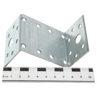 Крепежный уголок Стройметиз z-образный, kuz 35x70x55 мм, цинк, этикетка 4590019