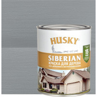 Акриловая краска для дерева HUSKY SIBERIAN серый RAL 7042, 0.9 л 31927