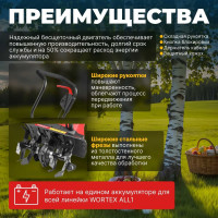 Аккумуляторный культиватор WORTEX CRC 3036 ALL1 0333261
