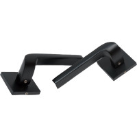 Дверные ручки на тонкой розетке BUSSARE ESTA A-76-40 BLACK 940000004033