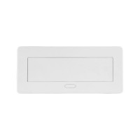 Розетка горизонтальная выдвижная ROCKETSOCKET 2 euro 16a, 2 usb a с блоком 5в/2.1а, проводка, цвет белый SHS018-W