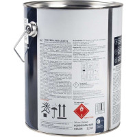 Краска для металла Tikkurila METALLISTA по ржавчине 3 в 1, 2.3 л, черная 259164 700014092