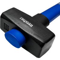 Кувалда vertextools 5000 г, фибергласовая обрезиненная рукоятка 10-12-5000