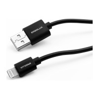 Кабель usb-lightning Ergolux Elx-cdc03p-c02 промо 2а, 1м, черный, зарядка+передача данных, пакет 15092