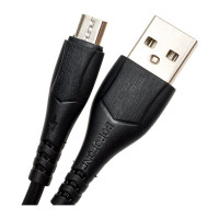 Usb кабель Borofone bx37 wieldy microusb, 1м, 2.4a, pvc, черный 0L-00049905